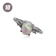 thumbnail image 3 of thinsony Female Silver Ring Portable Zircon Rhinestone Rings Girlfriends Bridal Ornaments Jewellery Accessory Wedding Engagement Purple Size 10, 3 of 8
