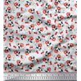 thumbnail image 1 of Soimoi Poly Georgette Fabric Leaves & Floral Artistic Print Sewing Fabric Yard 42 Inch Wide, 1 of 4