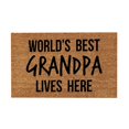 thumbnail image 1 of Summer Doormats, Welcome Mats Rugs, Entrance Low Profile Non Slip Rubber Back Floor Doormat for Outdoors and Indoors Entryway, Outside Back Patio Floor Entry, Home Entrance, 1 of 4