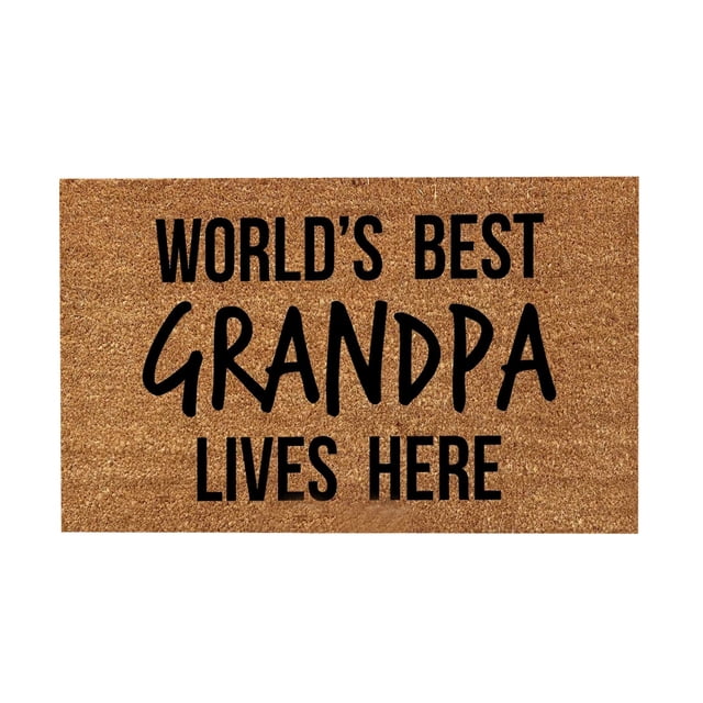 Summer Doormats, Welcome Mats Rugs, Entrance Low Profile Non Slip Rubber Back Floor Doormat for Outdoors and Indoors Entryway, Outside Back Patio Floor Entry, Home Entrance