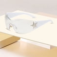 thumbnail image 3 of Glasses Cyclist Rimless Sunglasses Frameless Shades For Outdoor Activities Lightweight Aluminum Foldable Wraparound VisionEnhancing Eyewear, 3 of 3