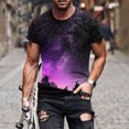 thumbnail image 3 of T-shirts pour Hommes Cheval Rétro Imprimé Col Rond Manches Courtes T-shirt de Printemps pour Hommes et T-shirt Tee Shirts T-shirts pour Hommes Lot T-Shirts d'Entraînement pour Hommes en Gris 6TG, 3 of 5