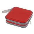thumbnail image 2 of Milaget CD/DVD Wallet 40 Disc Capacity Storage Carrying Hard Case Bag Protector Red, 2 of 8