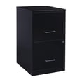 thumbnail image 1 of Space Solutions 18" Deep 2 Drawer Letter Width Vertical File Cabinet, Black, 1 of 6