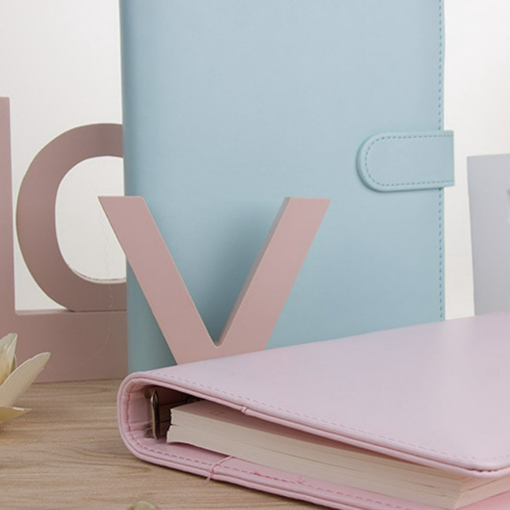 A5/A6 Synthetic Leather Notebook Binder Refillable 6 Ring Binder Loose Leaf Planner Binder Cover with Magnetic Buckle Closure Professional Binder Organizer for DIY