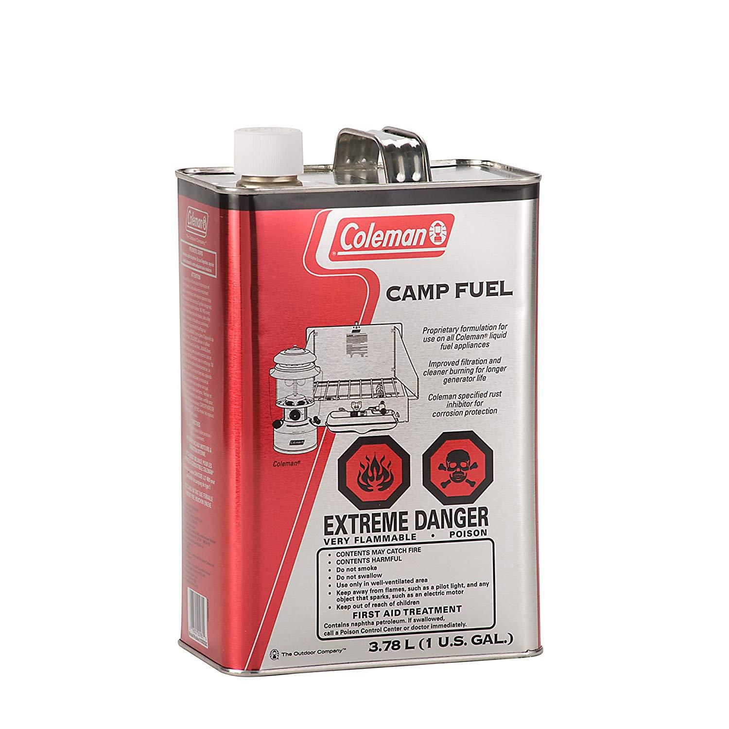Combustible de camping Coleman, naphta liquide pour réchauds, lanternes et radiateurs de camping, 3,78 L