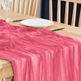 thumbnail image 3 of Boho Gauze Green Wedding Table Runner Fabric Kitchen Dining Holiday Table Decor For Home Party Indoor, 3 of 5