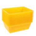 thumbnail image 1 of Miangastore Coin Collection Baskets Yellow Plastic 12Pcs 6.3X4.3X2.2in, 1 of 9