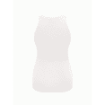 thumbnail image 4 of Débardeurs de Maternité Côtelés à Fronces Latérales Sans Manches Grossesse Chandail de Base Blanc P, 4 of 6