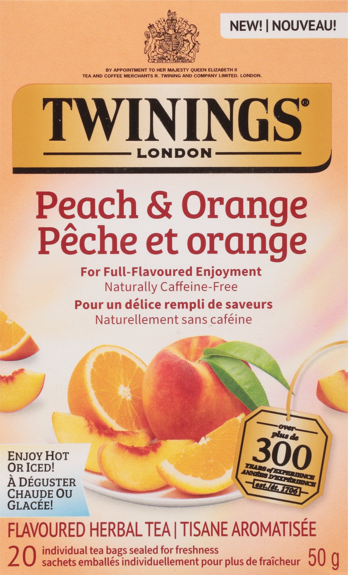 Twinings Peach & Orange Herbal Tea 20s
