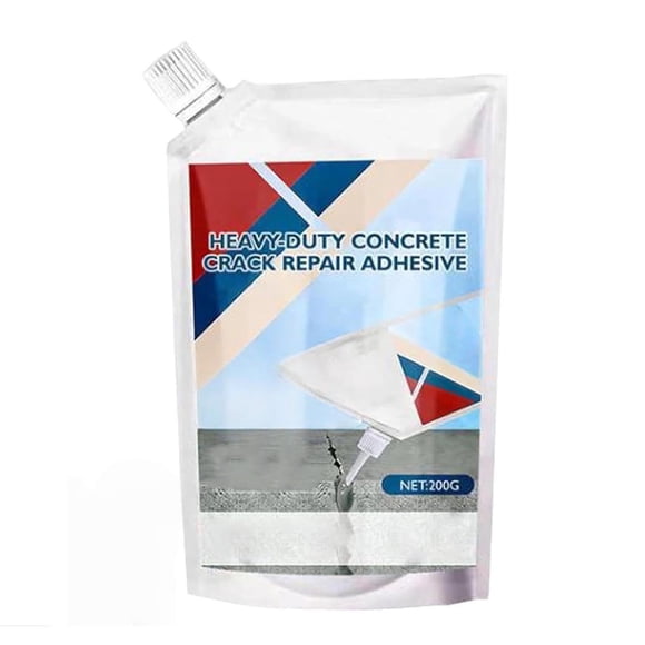 Concrete Crack Filler With Waterproof Seal, High Strength Flexible Cement Grout For Repair, Wall, Floor And Foundation, 200Ml Bottle, 7X3X3In 1.1Lb