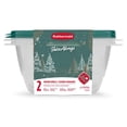 thumbnail image 1 of Rubbermaid TakeAlongs Food Storage Containers, 6.2-Cup Medium Bowl, Holiday Blue Spruce, 2-Pack, 1 of 4
