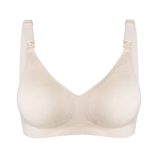 Timegard Bras for Women Wireless Adjustable Strap Full Support Soft Comfortable Deep V Bra Sleep Bralette