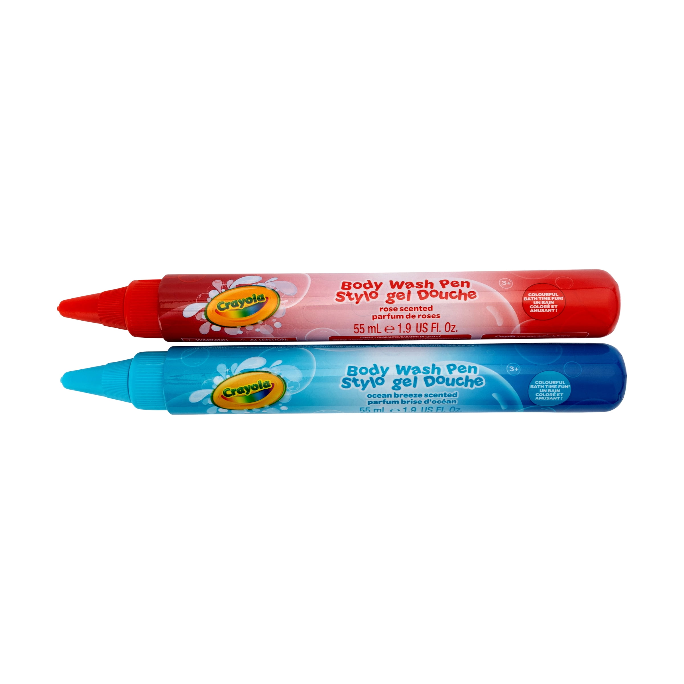 Stylos gel douche Crayola Bleu & Rouge