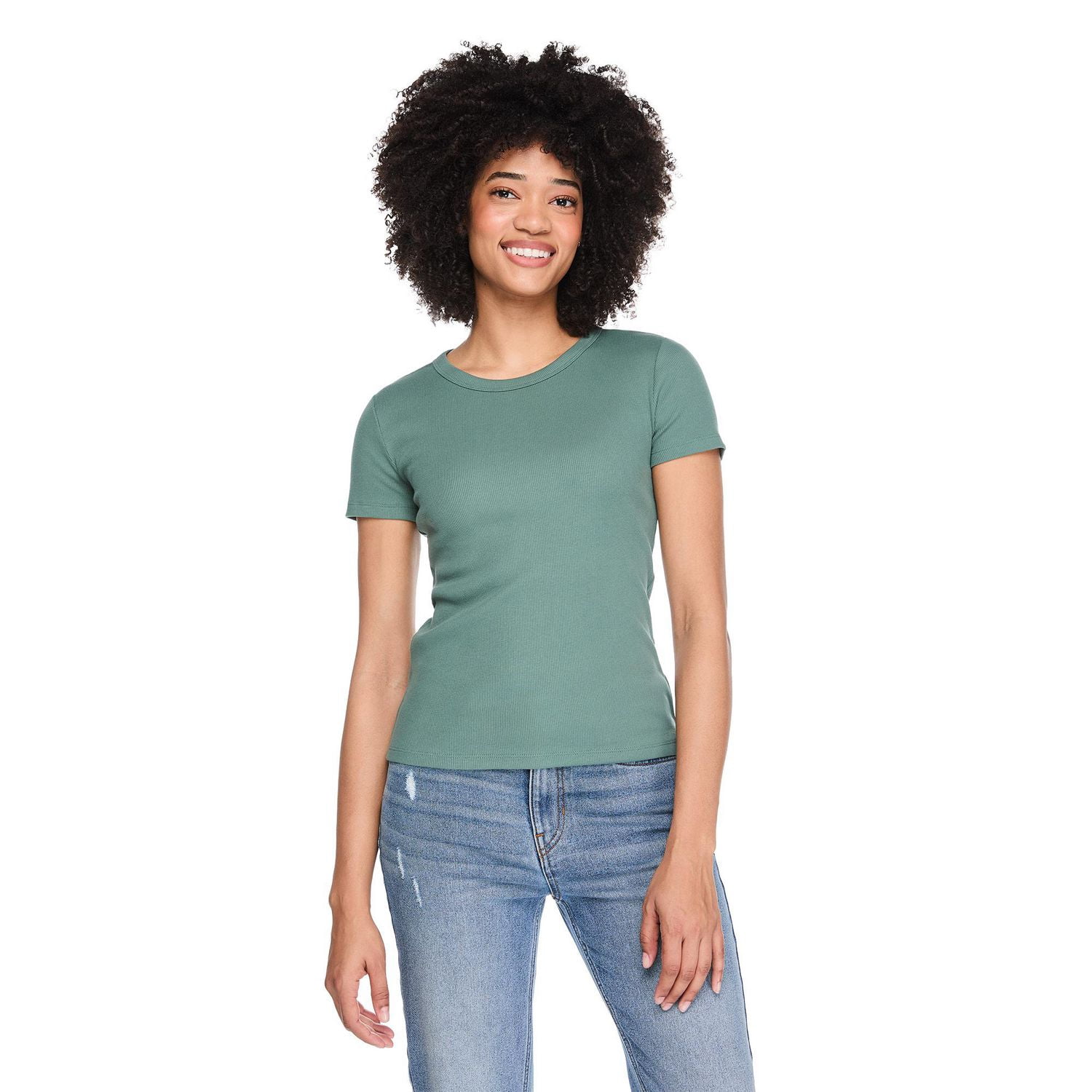 George Women's Rib Crew-Neck T-Shirt