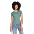 thumbnail image 1 of George Women's Rib Crew-Neck T-Shirt, 1 of 6
