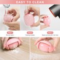 thumbnail image 4 of COFEST Portable and Reusable Lint Remover Sticker with Small Brush and Lid - Effective Hair Removal for Clothes， Compact and Travel-Friendly Design Pink, 4 of 8