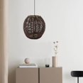 thumbnail image 2 of Pendant Lamp Shade Ceiling Light Shade Handwoven Retro large nordic hanging light Style for Dining Room, 2 of 9