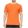 thumbnail image 1 of Dagugfen Tops for Men Summer Short Sleeve Round Neck Lightweight Casual Basic Tee Shirts Solid Color, 1 of 6