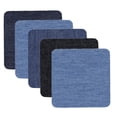 thumbnail image 1 of Huayishang Denim Iron On Jean Patches Inside & Outside Strongest Glue Assorted Shades Of Blue Repair Decorating 2.75 Inch, 1 of 7