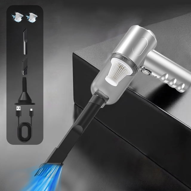 Dvkptbk Vacuum Cleaners for Home,Handheld Car Vacuum Cleaner 120W Powerful Suction Small Car Vacuum Cleaner Mini Dusts Buster with Usb Portable Vacuum Cleaner