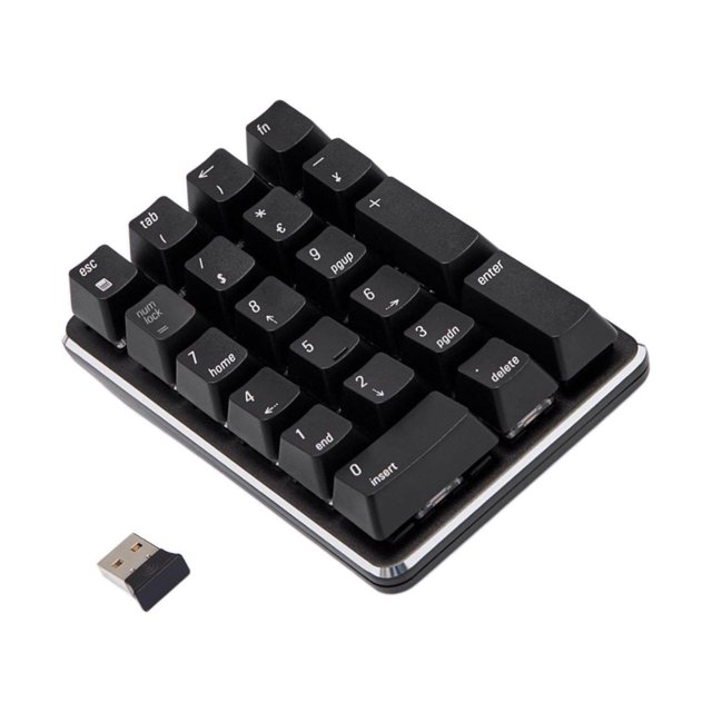Mini Smart 2.4G 21 Keys mechanical numpad Numpad Gaming Keyboard for Laptop Blue switch