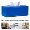 thumbnail image 5 of Tissue Box Cover Leather Retro Rectangular Multifunctional Napkin Holder, Modern Facial Tissue Pumping Paper Dispenser, 5 of 5