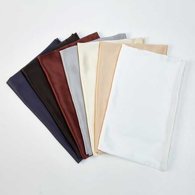 Luxury Pure Mulberry Silk Pillowcase 32 Momme Drape Collection Neutrals