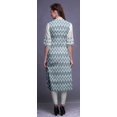thumbnail image 4 of Bimba Kurti Droite Décontractée Imprimée Haut à Manches 3/4 Longue Kurta Robe pour Femmes, 4 of 6