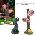 thumbnail image 3 of Garden Statue Accessories, Waterproof Miniature Dragon Statue Set Delicate  For Lawn For Window, 3 of 8