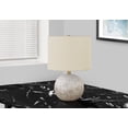 thumbnail image 1 of Monarch Specialties Lighting, 20"h, Table Lamp, Grey Concrete, Ivory / Cream Shade, Contemporary, 1 of 6