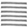 thumbnail image 2 of Plastic Binding Spine, Loose Leaf Rings Detachable 34 Holes 10PCS Wear And Aging Resistant With 12mm Inner Diameter For Home Or School Use Black, 2 of 8