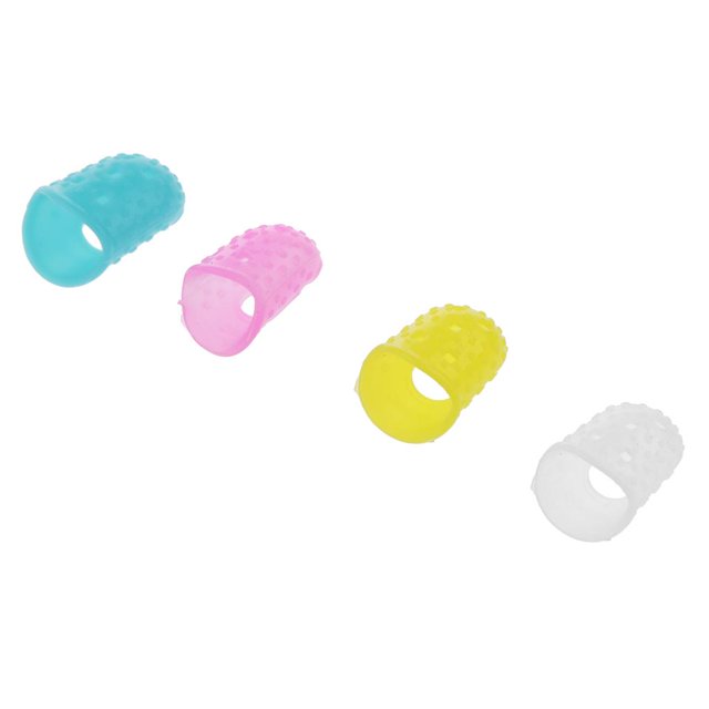 Tachiuwa S/M/L Sized Fingertip Protectors For Guitar Banjo Ukulele Bass String Instrument , 30*23*17mm