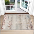 thumbnail image 3 of Rug Branch Lunara 3' x 5' (2'8" x 4'8") Grey/Red Abstract Indoor Doormat Rug, Contemporary, Medium Pile, Stain-Resistant Entry Carpet - Front Door, Mudroom, Hallway and Kitchen, 3 of 7