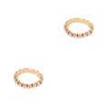 thumbnail image 3 of Maytalsory Bague en Cristal Extensible de Luxe Unique pour Déclaration d'Amour Bague Incrustée à la Mode Dorée 1 Rangée 2Ensemble, 3 of 6