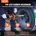 thumbnail image 2 of VEVOR 1 Inch Air Impact Wrench, Up to 5175 ft-lbs Beast Reverse Torque Output Pneumatic Impact Gun w/ 8 Inch Extended Anvil for Repairs and Maintenance of Heavy Duty Machinery / Semi-Truck / Bus, 2 of 9