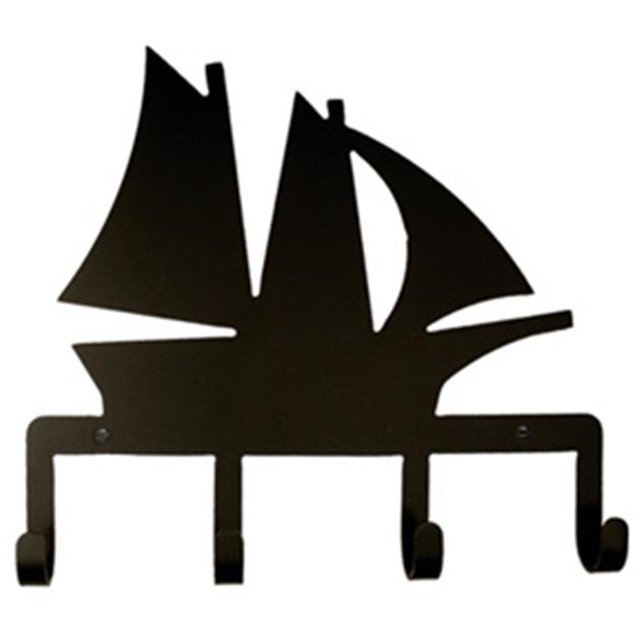 Village Wrought Iron KH-12 Sailboat-Ship Key Holder