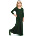 thumbnail image 2 of Robe Longue Décontractée à Fleurs pour Filles à Manches Longues avec Poches, Robes de Vacances, Robe Longue à Manches Longues pour Filles Longueur au Sol, 2 of 4