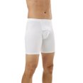 thumbnail image 2 of Underworks Caleçon Boxeur Long en Microfibre pour Homme - Blanc 4XLarge, 2 of 5