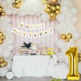 thumbnail image 4 of Uxcell 1st Birthday Decorations, 40 Inch Gold Number 1 Balloon for One Year Old Decoration, 4 of 5