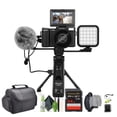 thumbnail image 1 of MINOLTA MND60V 64 MP Autofocus 4K Digital Vlogging Camera / 60FPS Ultra HD Vlogger & Content Creator's Kit (Black) Bundle With 64GB Memory Card + Vlog Tripod + Accessories, 1 of 9
