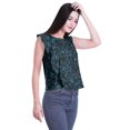 thumbnail image 2 of Moomaya Hauts Sans Manches en Jersey de Coton à Volants Femmes Blouse d'Été Imprimée Femmes, 2 of 4