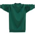 thumbnail image 1 of Cameland T-Shirts pour Hommes Grande Taille en Coton à Manches Longues Décontractés à Col Rond T-Shirts Coupe Classique Doux Confortables Hauts Basiques, 1 of 5
