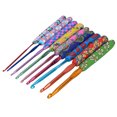 thumbnail image 1 of Crochet Hook Set,9Pcs Crochet Hook Set Ergonomic Crochet Hooks Crochet Set Finest Materials, 1 of 8