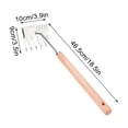 thumbnail image 3 of Wzzjkit Weed Puller Tool Gardening Rake Removal Manganese Steel Small Size Hand Holding Loosening Digging Planting Vegetable Flower Hoe Weed Remover Tool, 3 of 4