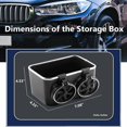 thumbnail image 4 of Car Armrest Storage Box Towel Water Cup Holder Car New Organizer T1 Console, 4 of 8