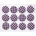thumbnail image 3 of Soimoi Purple Poly Georgette Fabric Geometric Check Fabric Prints By Yard 52 Inch Wide, 3 of 3