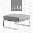 thumbnail image 1 of Elle Decor Mirabelle Pouf d'Extérieur Gris et Blanc Français, 1 of 6
