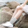 thumbnail image 3 of XIAQUJ Socks Solid Color Crew Socks Colorful Lightweight Cotton Socks Stockings Grey One Size, 3 of 4