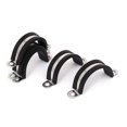 thumbnail image 1 of Unique Bargains 38mm U Clips EPDM Rubber Lined Mounting Brackets 5pcs for Pipe Tube Cable, 1 of 1